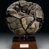 A SEPTARIAN SPHERE WITH CRYSTAL CAVITY - photo 1