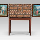 A SPANISH COLONIAL BRASS-MOUNTED AND EBONY, BONE AND TORTOISESHELL-INLAID CABINET-ON-STAND - фото 2