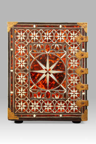 A SPANISH COLONIAL BRASS-MOUNTED AND EBONY, BONE AND TORTOISESHELL-INLAID CABINET-ON-STAND - photo 21