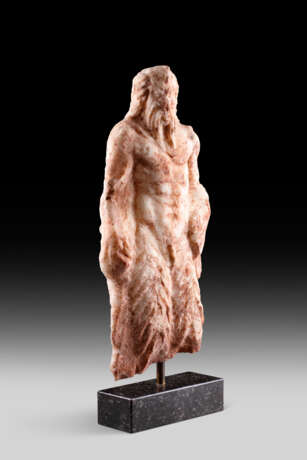 A LATE HELLENISTIC OR EARLY ROMAN MARBLE FIGURE OF PAN - Foto 9