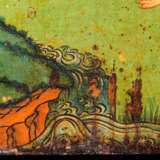A PAIR OF POLYCHROME-PAINTED SHRINE DOORS WITH A MAHASIDDHA AND A PAIR OF TIGERS - Foto 14