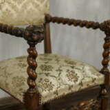 Антикварное резное кресло Porcelaine Voir la description 1920 - photo 7