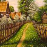 Деревня Сорокино Canvas on the subframe Acrylic paint Realism Landscape painting 2020 - photo 1