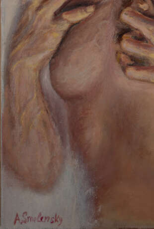 Painting “Silence”, Canvas, Oil paint, Surrealism, Genre Nude, Russia, 2020 - photo 4