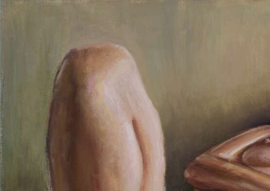 Painting “Lying nude.”, Canvas, Oil paint, Realist, Genre Nude, 2020 - photo 3