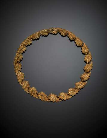 FEDERICO BUCCELLATI | Yellow gold oak leaf modular necklace - photo 1