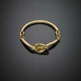 Yellow gold articulated knot bracelet - photo 1