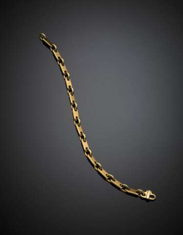 Yellow gold chain bracelet - фото 1