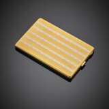 Bi-coloured chiseled gold cigarette case - фото 2