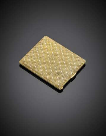 Bi-coloured gold cigarette case - фото 2