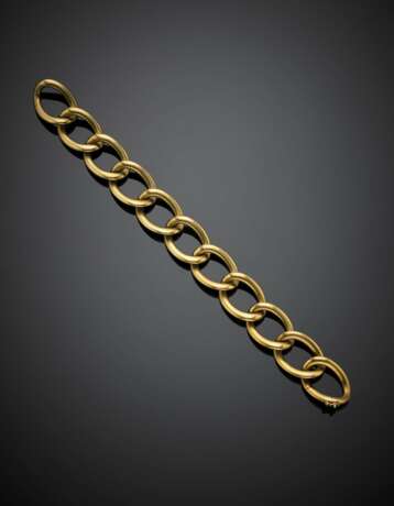 Yellow gold chain bracelet - photo 1