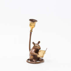 SÜDOSTASIEN kleiner Figurenleuchter 'Maus', 20. Jahrhundert