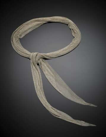 ELSA PERETTI - TIFFANY & CO | Silver 925/1000 mesh scarf necklace - фото 1
