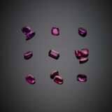Lot comprising many rubies in all ct. 24.50 circa of various shapes and dimensions. - Foto 1