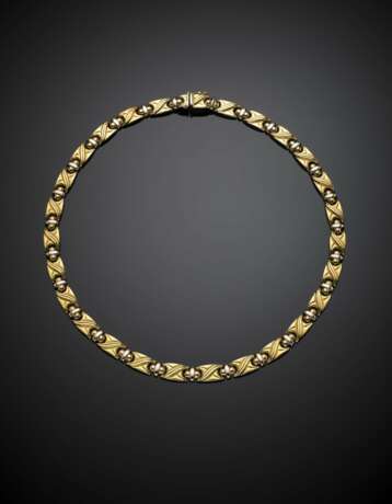 Bi-coloured gold modular necklace - фото 1