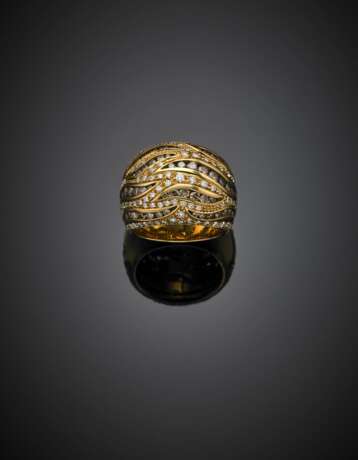 DAMIANI | Fancy and colourless diamond yellow gold ring - photo 1