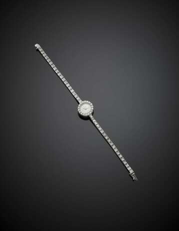 EBERHARD & CO. | White gold diamond lady's wristwatch and his own bracelet with spare links - Foto 1