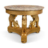A LATE EMPIRE GILTWOOD CENTRE TABLE - фото 1