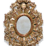 A PAIR OF SPANISH GILTWOOD AND POLYCHROME-PAINTED MIRRORS - photo 4
