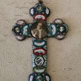Amulet “Antique bronze crucifix. Milefiori mosaic”, Unbekannt, Metal, Embossing, Modern, Religious genre, 1922 - photo 1