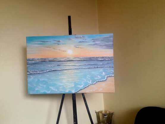 Painting “The sea”, Canvas, Oil paint, Realist, Marine, 2020 - photo 2