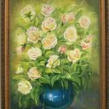 розы Холст на подрамнике Масляные краски Реализм Натюрморт Украина 2011 г. - фото 1