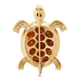 CITRINE, AMETHYST, RUBY AND DIAMOND TURTLE BROOCHES - фото 3