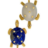 Cartier. CARTIER LAPIS LAZULI, AGATE AND DIAMOND TURTLE BROOCHES - фото 1