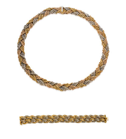 Bulgari. BULGARI GOLD NECKLACE AND BRACELET SET - Foto 1