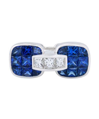 Graff. NO RESERVE GRAFF SAPPHIRE AND DIAMOND CUFFLINKS - photo 3