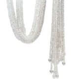 NO RESERVE COLOURED CULTURED PEARL NECKLACE; AND CULTURED PEARL AND GLASS NEGLIGÉ NECKLACE - фото 2