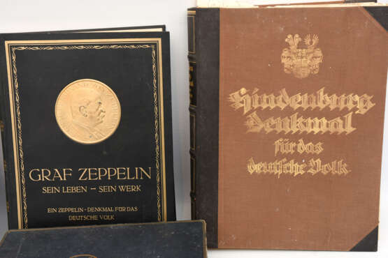 KONVOLUT "DEUTSCHE HELDEN", Sachbücher/Monografien Zeppelin/Hindenburg u.a., Deutsches Reich 1914-1932/1978 - photo 3