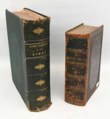 BIBEL UND BIBEL-ILLUSTRATIONEN, gebundene Ausgaben, Britisches Königreich 1840/ Deutsches Reich 1877