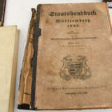 BÜCHER- KONVOLUT "WÜRTTEMBERG", Sachbücher/ Register, Königreich Württemberg/Deutsches Reich/BRD 1852- 1957 - Foto 4