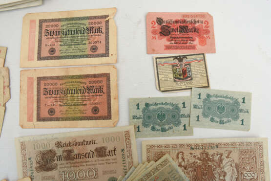 HISTORISCHE GELDSCHEINE/INFLATIONSGELD, Deutsches Reich/Württemberg 1910-1923 - Foto 3
