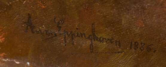 ARTHUR VON EPPINGHOVEN: "Leopold II von Belgien", Öl auf Leinwand, signiert und datiert - Foto 4