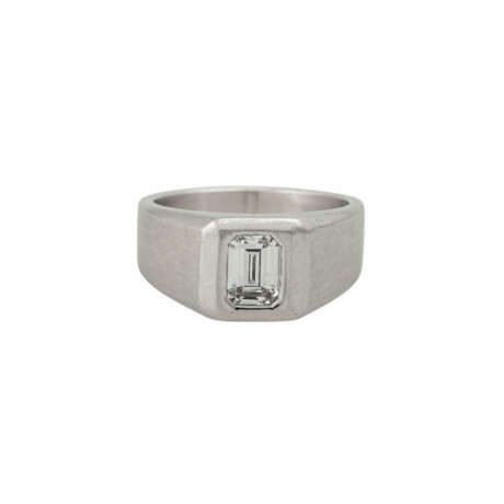 Ring mit Diamant im Smaragdschliff ca. 1,09 ct - фото 2