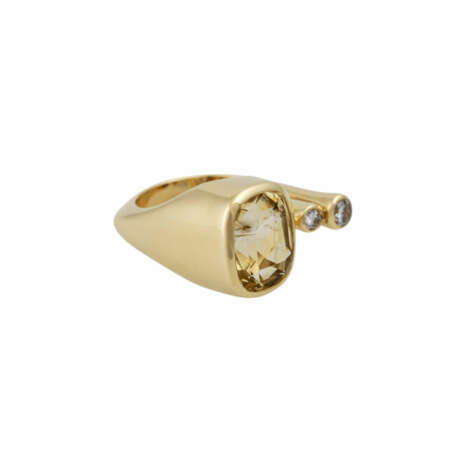 Ring mit gelbem Saphir ca. 5,5 ct - photo 1