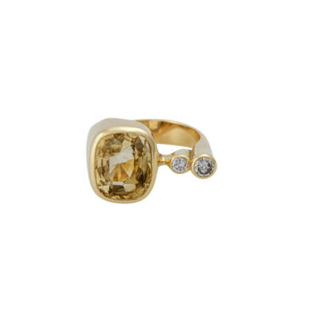 Ring mit gelbem Saphir ca. 5,5 ct - фото 2