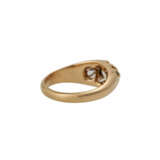 Ring mit Altschliffdiamanten zusammen ca. 0,55 ct, - photo 3