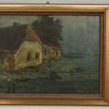 AUGUST BRAUNSCHWEIGER:", Zwei holländische Landschaftszenen", Öl auf Holz, gerahmt und signiert, um 1910 - фото 2