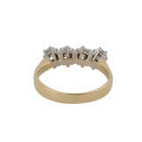 Ring mit 4 Brillanten in Reihe, zusammen ca. 0,8 ct, - photo 4