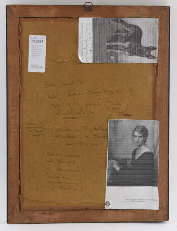 EMILE W. HERZ. "Mann mit Pfeife", Bleistift auf Papier, hinter Glas gerahmt, signiert und datiert - photo 3
