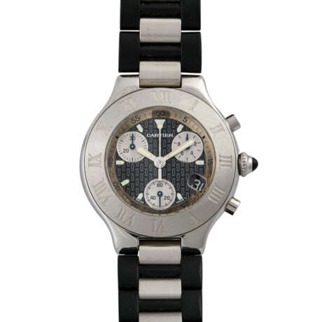 CARTIER 21 Chronoscaph, Ref. 2424. Armbanduhr. - photo 1