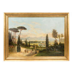 MOLSBERG, H. (19./20. Jahrhundert) 'Italienische Landschaft', 1896.