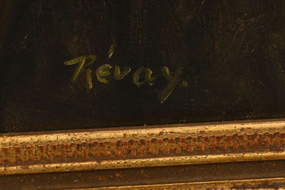 RÉVAY: "Herr beim Weintrinken", gerahmt und signiert, 20. Jahrhundert - Foto 2