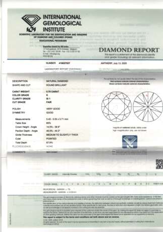 Loser Brillant von 0,70 ct - фото 3