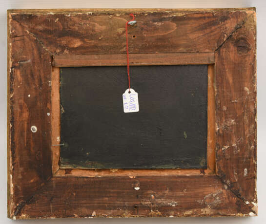 KONSTANTIN STOITZNER, "In der Bauernschänke", Öl auf Holz, gerahmt und signiert, um 1920 - Foto 3