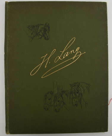HEINRICH LANG, "Mappe mit 10 Zeichnungen", signiert, um 1890 - Foto 1
