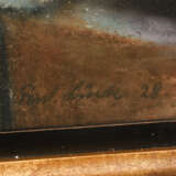 UNBEKANNTER KÜNSTLER, "Herbstlicher Früchtekorb", Pastellkreide auf Papier, hinter Glas gerahmt, signiert und datiert - photo 2